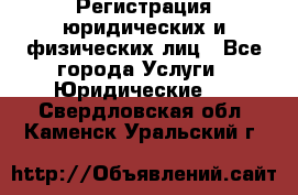 Регистрация юридических и физических лиц - Все города Услуги » Юридические   . Свердловская обл.,Каменск-Уральский г.